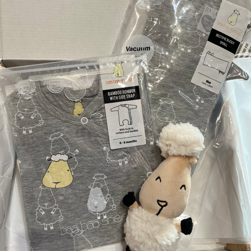 Big Sheepz Baa Baa Grey Newborn Gift Set