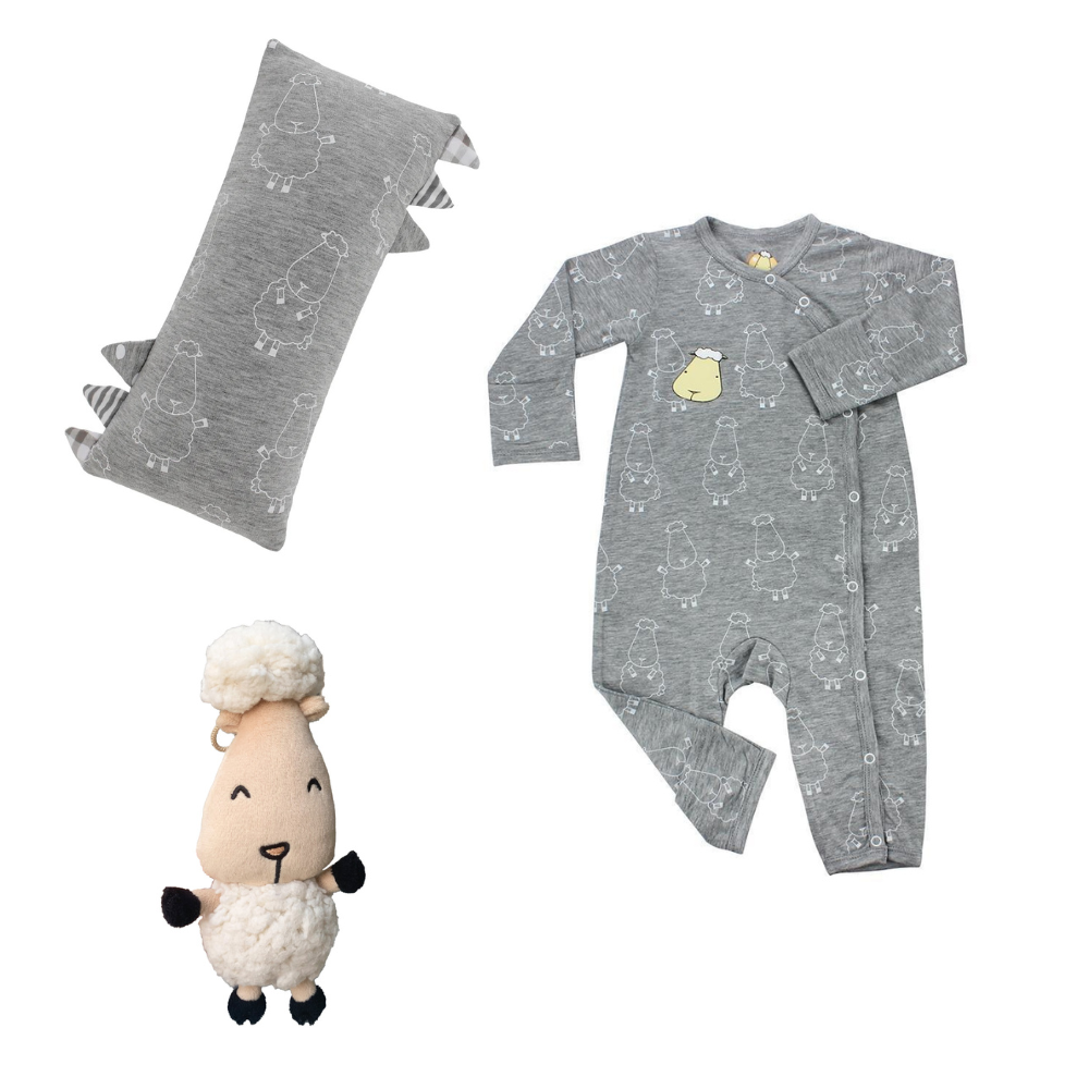Big Sheepz Baa Baa Grey Newborn Gift Set