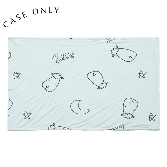 Head Pillow Case Sweet Dreams Baa Baa Blue - Kids