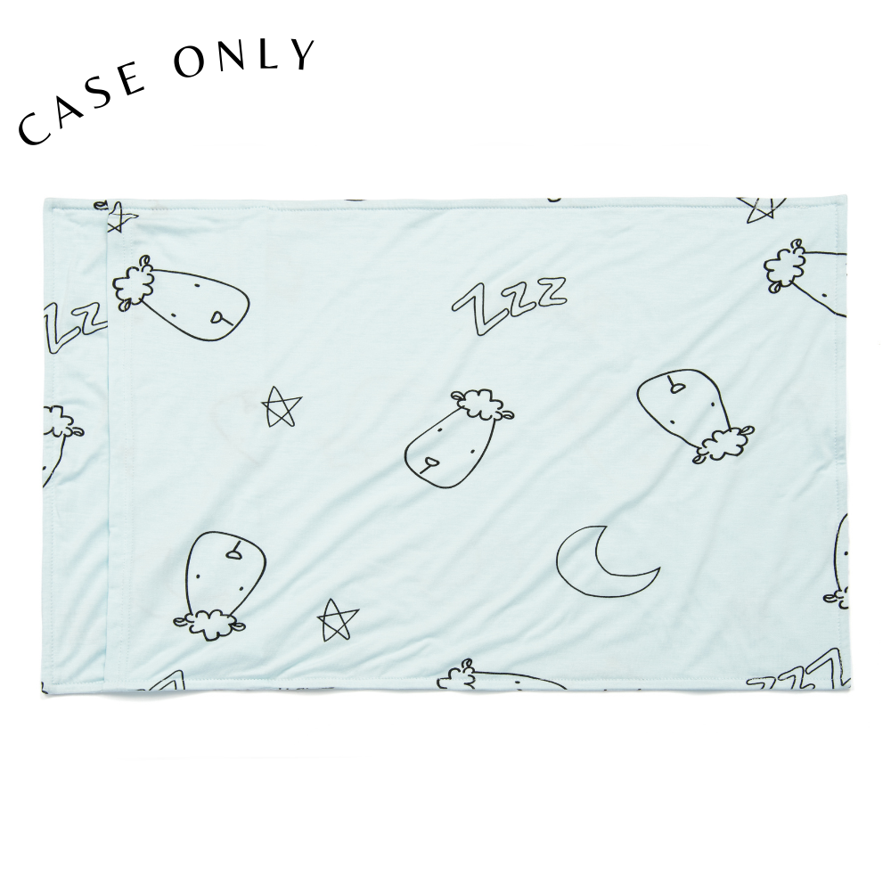 Head Pillow Case Sweet Dreams Baa Baa Blue - Kids