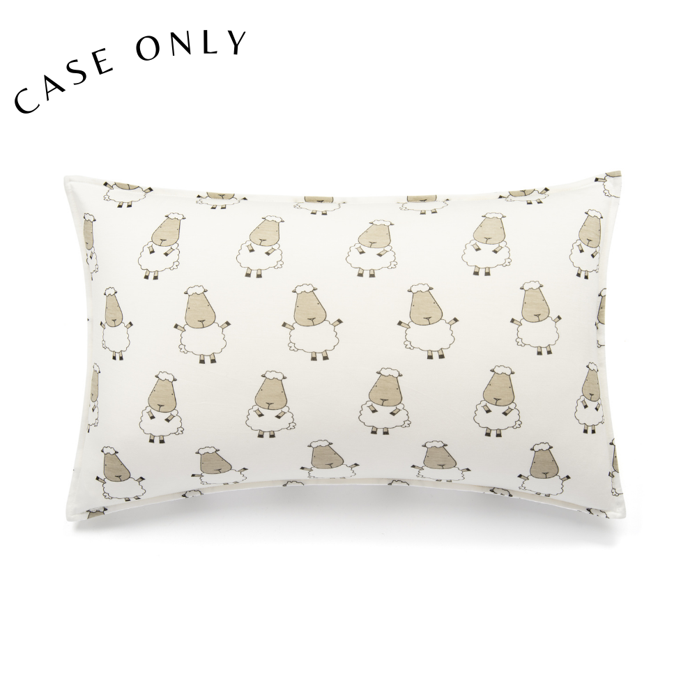 Head Pillow CASE Big Sheepz White - Kids