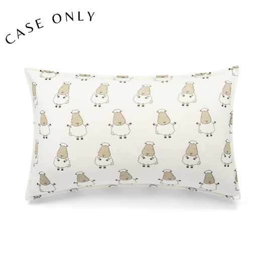 Head Pillow CASE Big Sheepz White - Kids