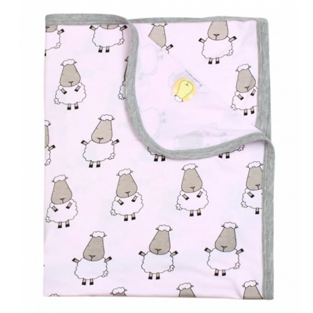 Single Layer Blanket Big Sheepz Pink - 36M