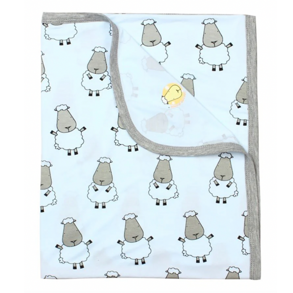 Single Layer Blanket Big Sheepz Blue - 36M