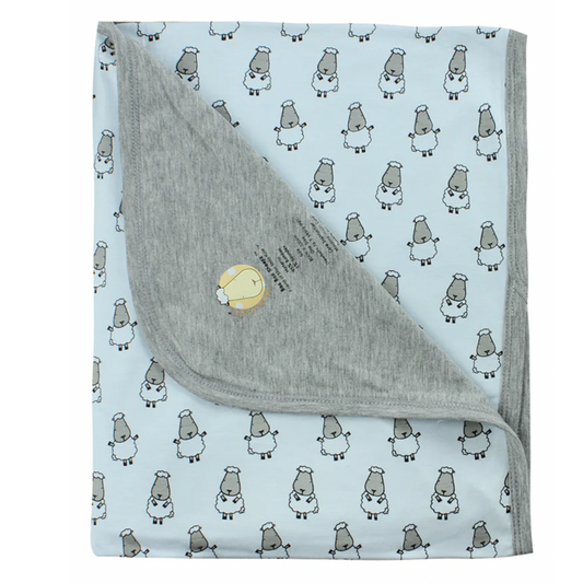Double Layer Blanket Small Sheepz Blue - 36M