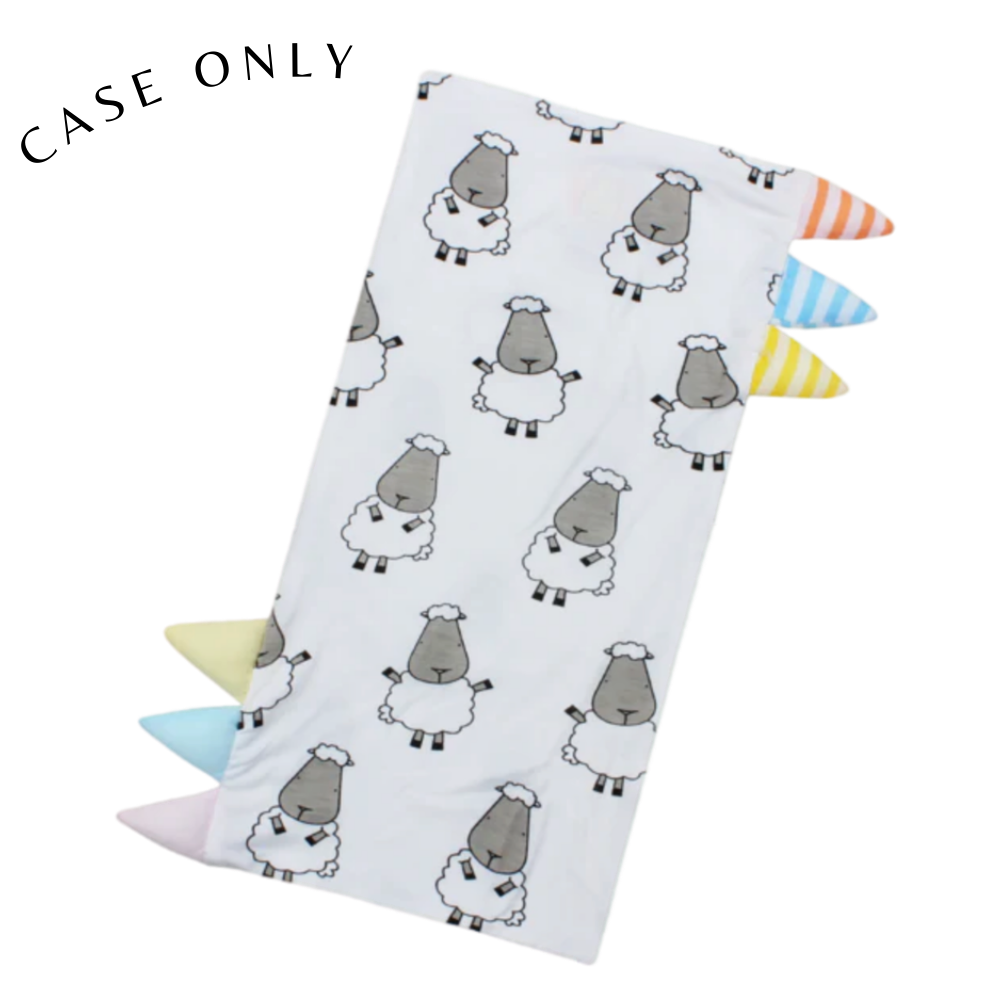 Small Bed-Time Buddy™ Case Big Sheepz White with Colour & Stripe tag