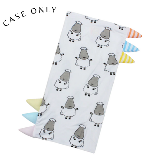 Jumbo Bed-Time Buddy™ Case Big Sheepz White with Colour & Stripe tag