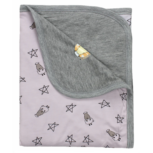 Double Layer Blanket Small Star & Sheepz Pink - 36M