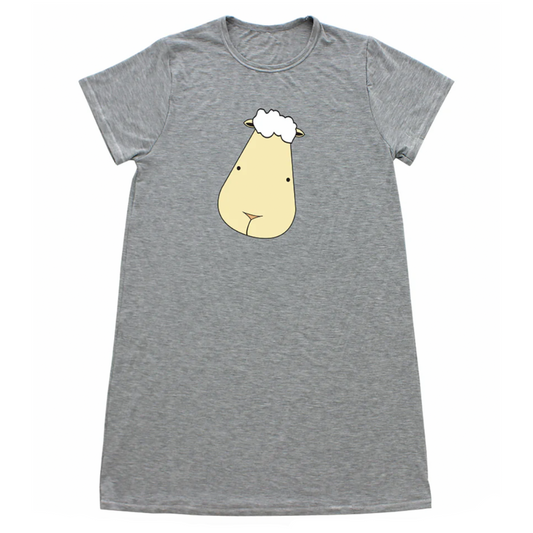 Women Dress Big Face Grey