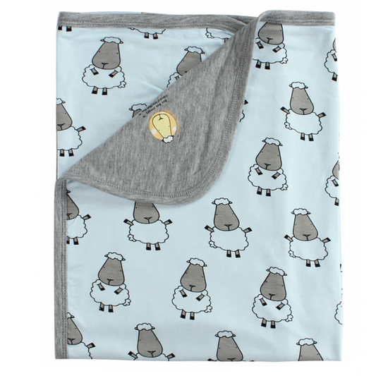 Double Layer Blanket Big Sheepz Blue - 36M