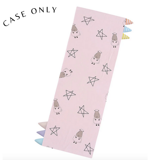 XL Bed-Time Buddy Case Big Star & Sheepz Pink with Colour & Stripe tag