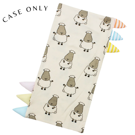 Small Bed-Time Buddy™ Case Big Sheepz Yellow with Colour & Stripe tag
