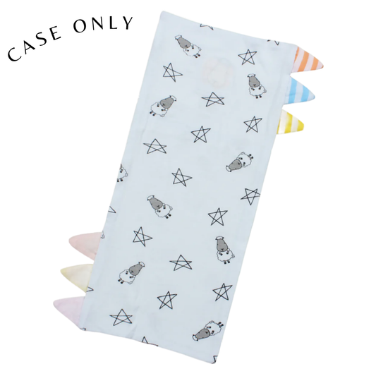 Medium Bed-Time Buddy™  Case Small Star & Sheepz Blue with Colour & Stripe tag