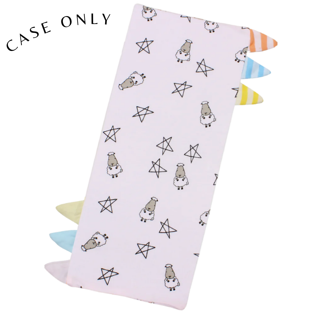Small Bed-Time Buddy™ Case Small Star & Sheepz Pink with Colour & Stripe tag