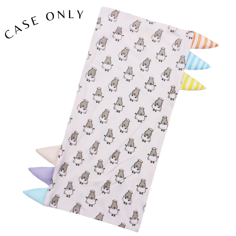 Medium Bed-Time Buddy™ Case Small Sheepz Pink with Colour & Stripe tag