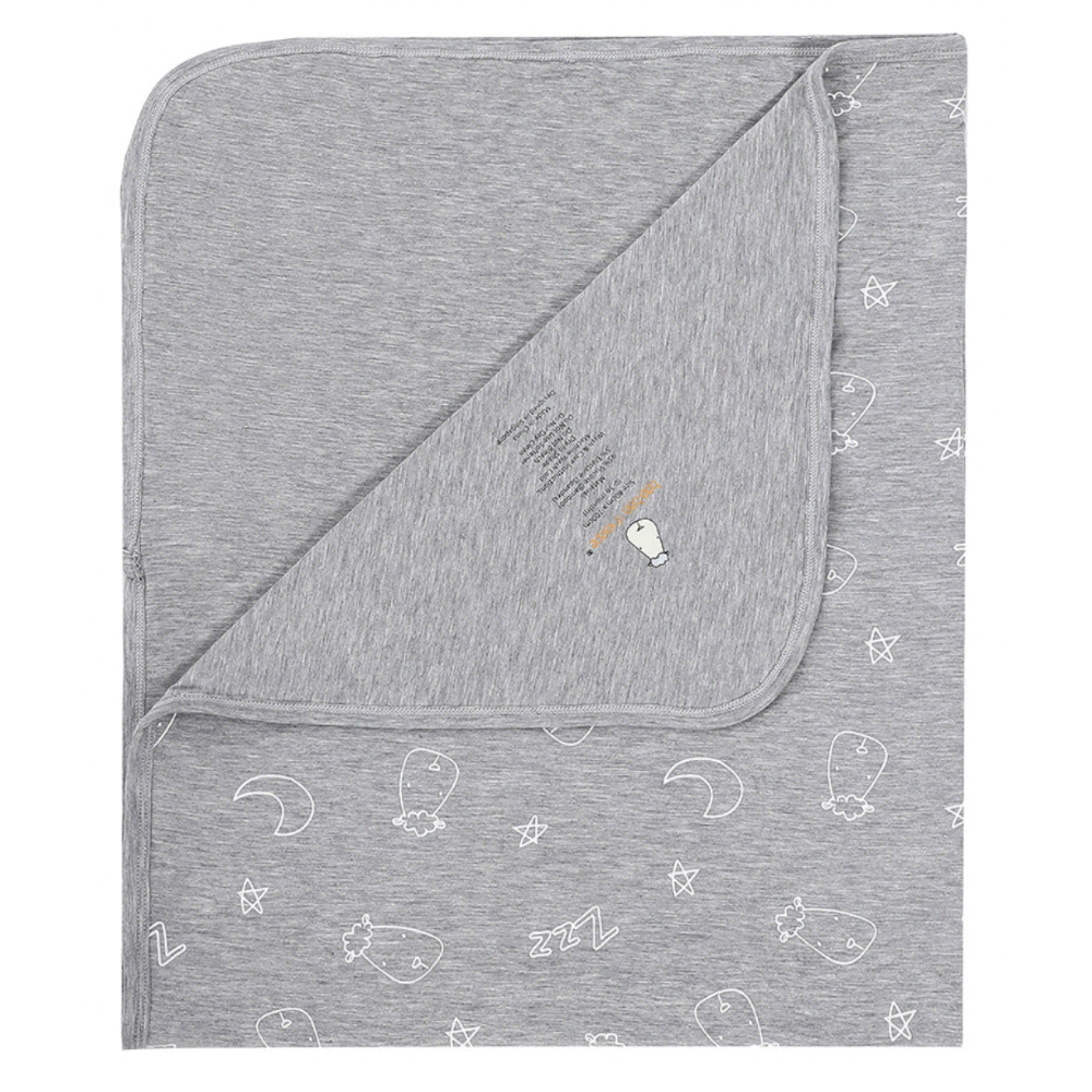 Single Layer Blanket Sweet Dreams Baa Baa Grey - 36M