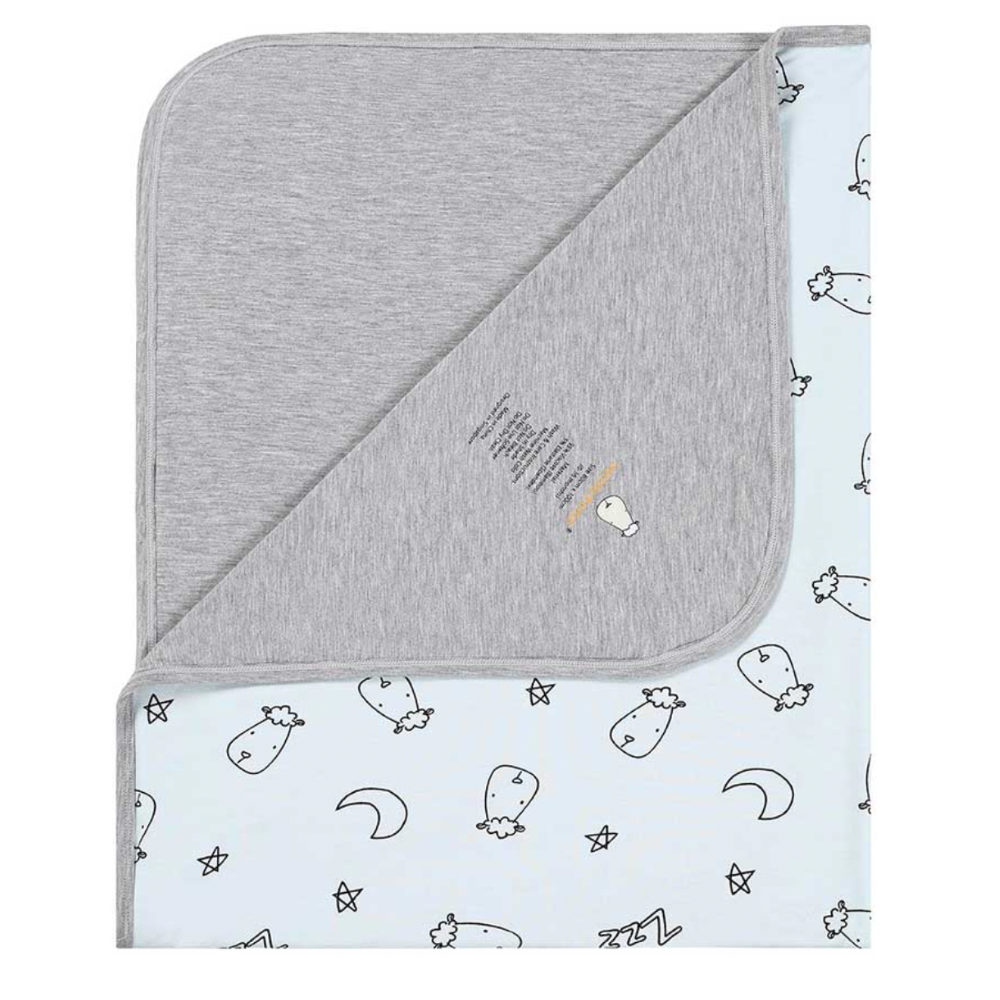 Double Layer Blanket - Sweet Dreams Baa Baa Blue - 36M