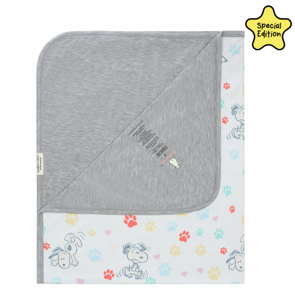 Double Layer Snoopy Blanket S01 White - 36M