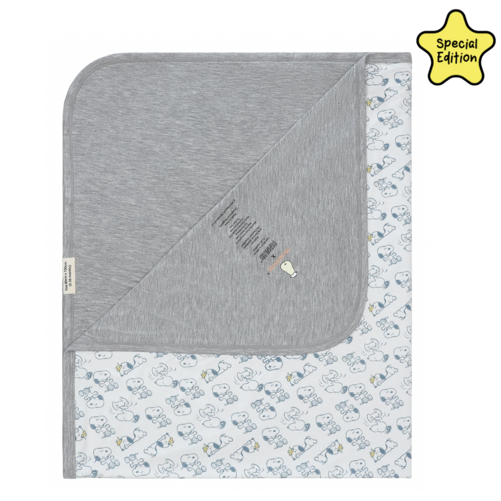 Double Layer Snoopy Blanket S02 White - 36M