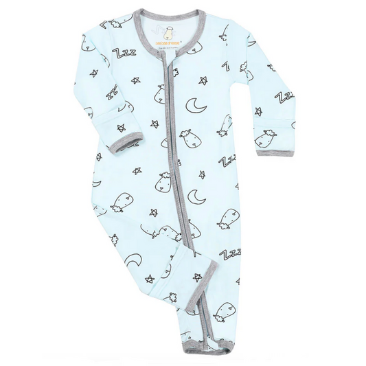 Zip Romper - Sweet Dreams Baa Baa Blue