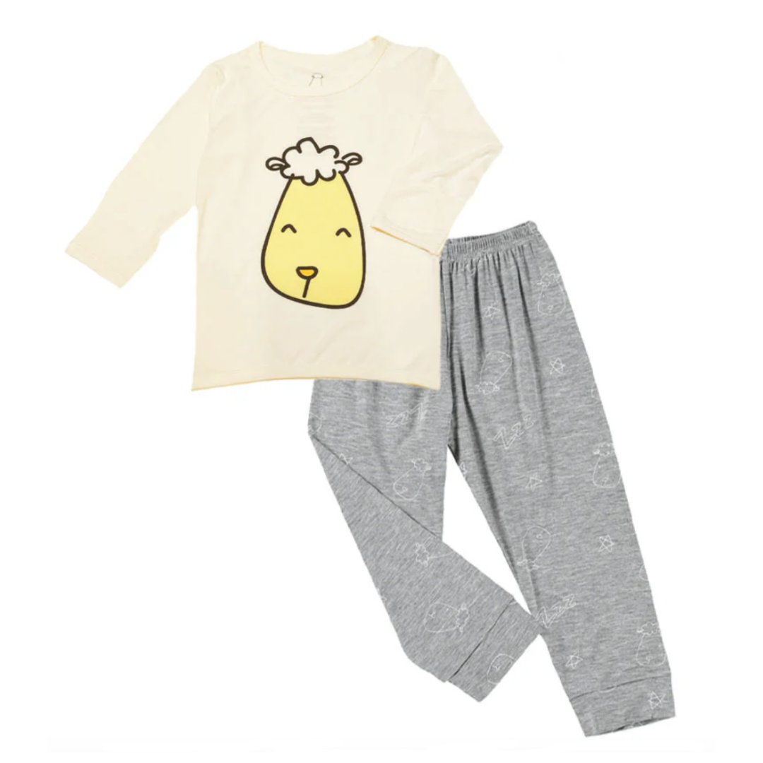 Pyjamas Set Smiley Baa Baa Yellow + Sweet Dreams Baa Baa Grey