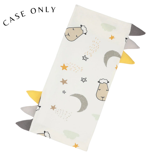 Medium Bed-Time Buddy Case Goodnight Baa Baa White with Colour tag