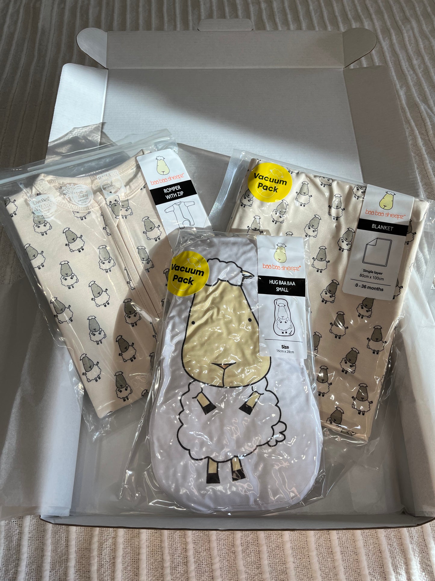 Small Sheepz Yellow Baa Baa Newborn Gift Set