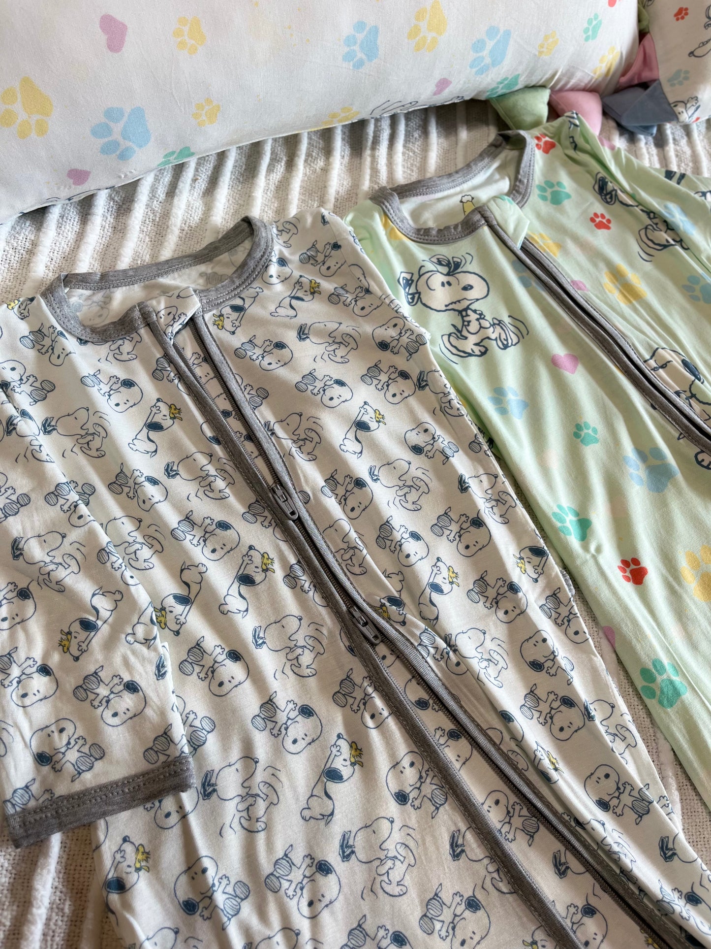 Snoopy Zip Romper S02 White