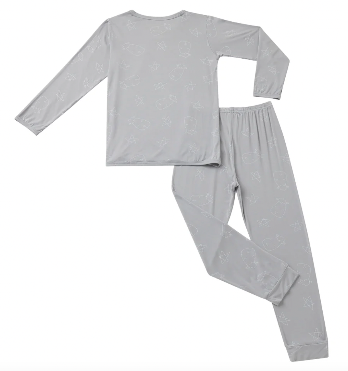 Pyjamas Set Cute Big Star & Head Grey + Cute Big Star & Head Grey