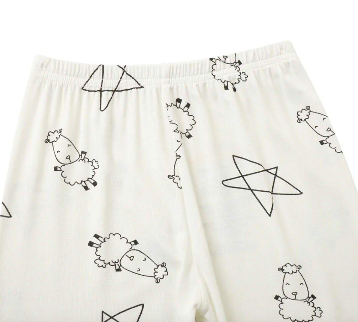 Pyjamas Set Cute Big Star & Sheepz White + Cute Big Star & Sheepz White