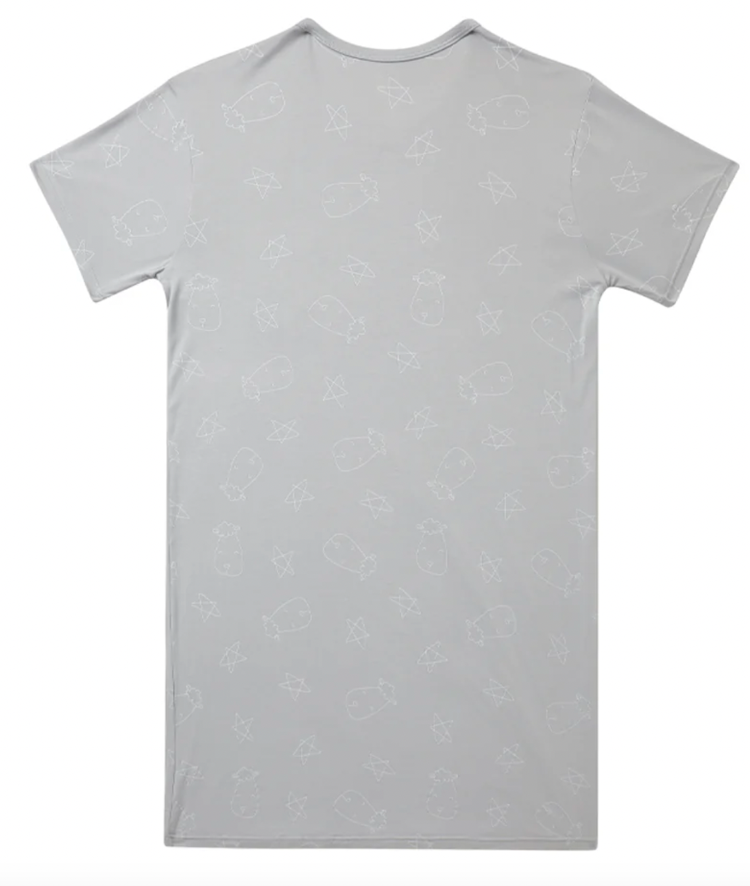 Women Dress Cute Big Star & Head Grey