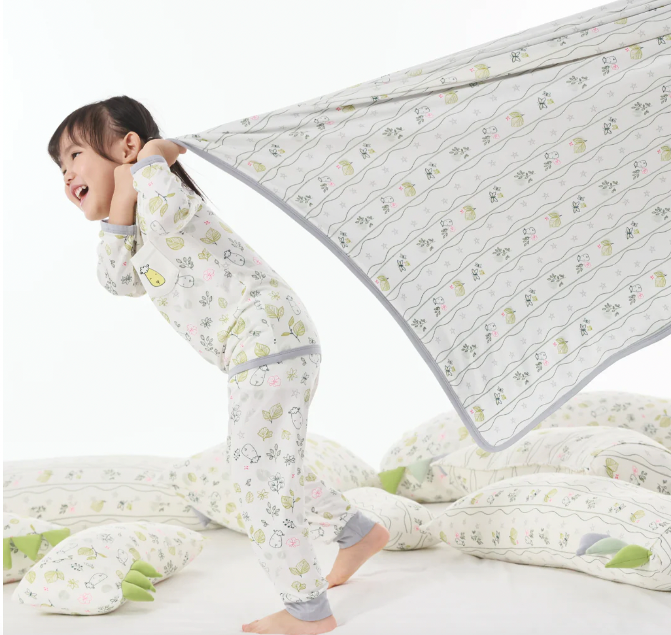 Double Layer Blanket Dream Garden B Cream -36M