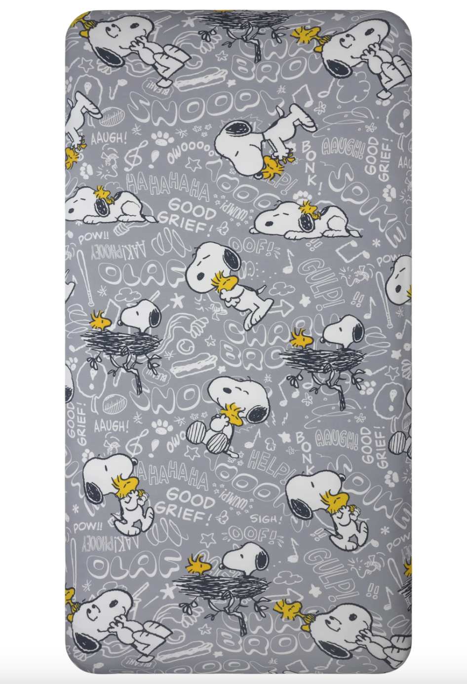 Snoopy V2 Mattress Sheet S41 Grey - Single Bed