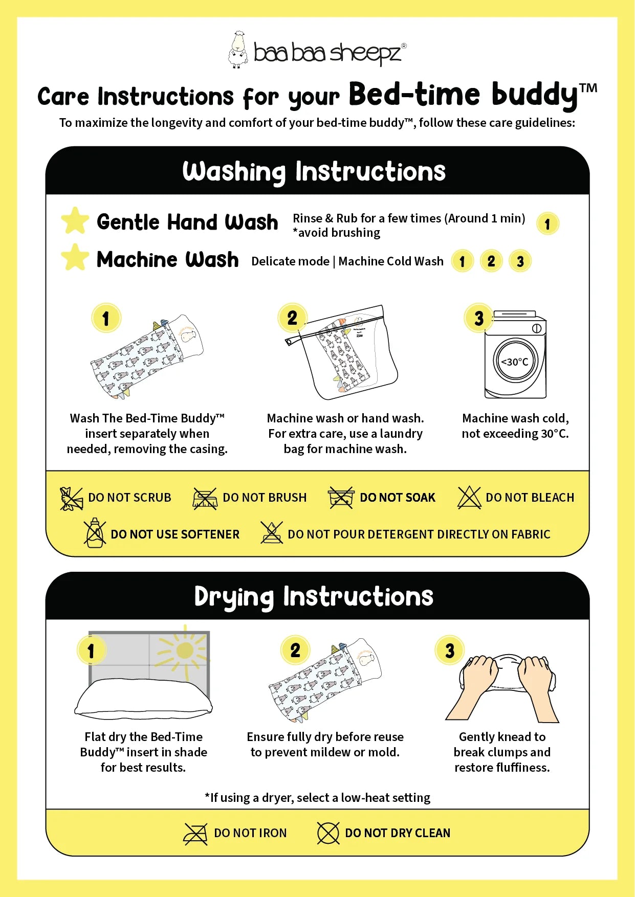 Medium Bed-Time Buddy Big Sheepz Grey with Stripe, Polka Dot & Checkers tag Grey