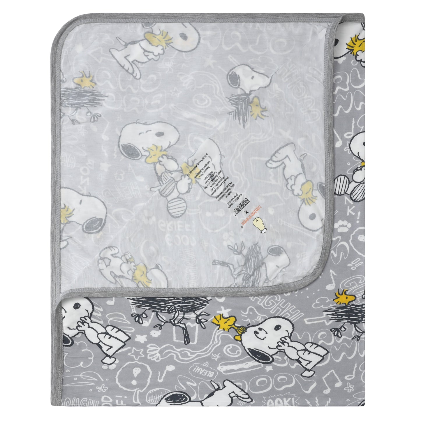 Single Layer Blanket Snoopy V2 S41 Grey - 36M