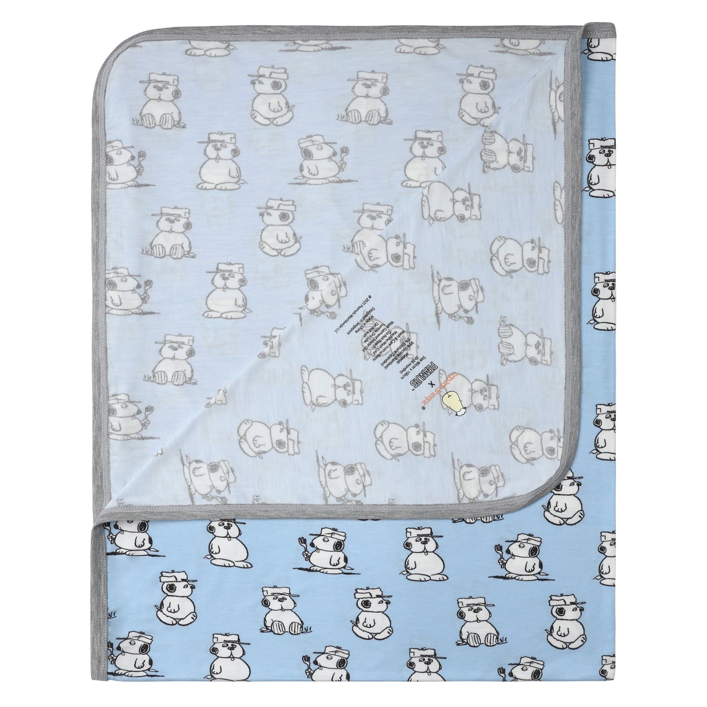 Single Layer Blanket Snoopy V2 S42 Blue - 36M