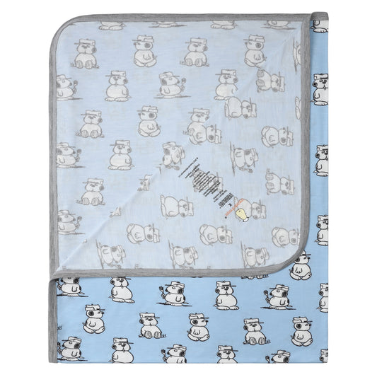 Single Layer Blanket Snoopy V2 S42 Blue - 36M