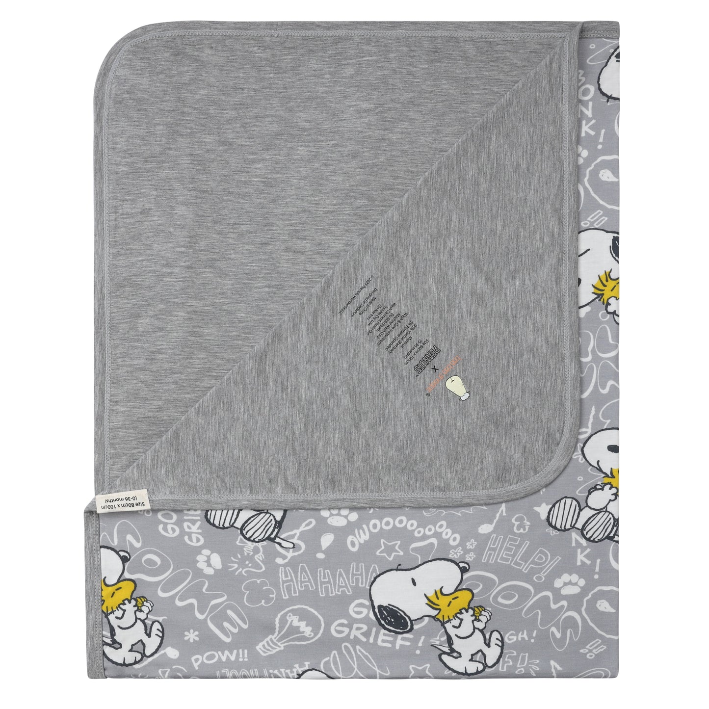Double Layer Blanket Snoopy V2 S41 Grey - 36M