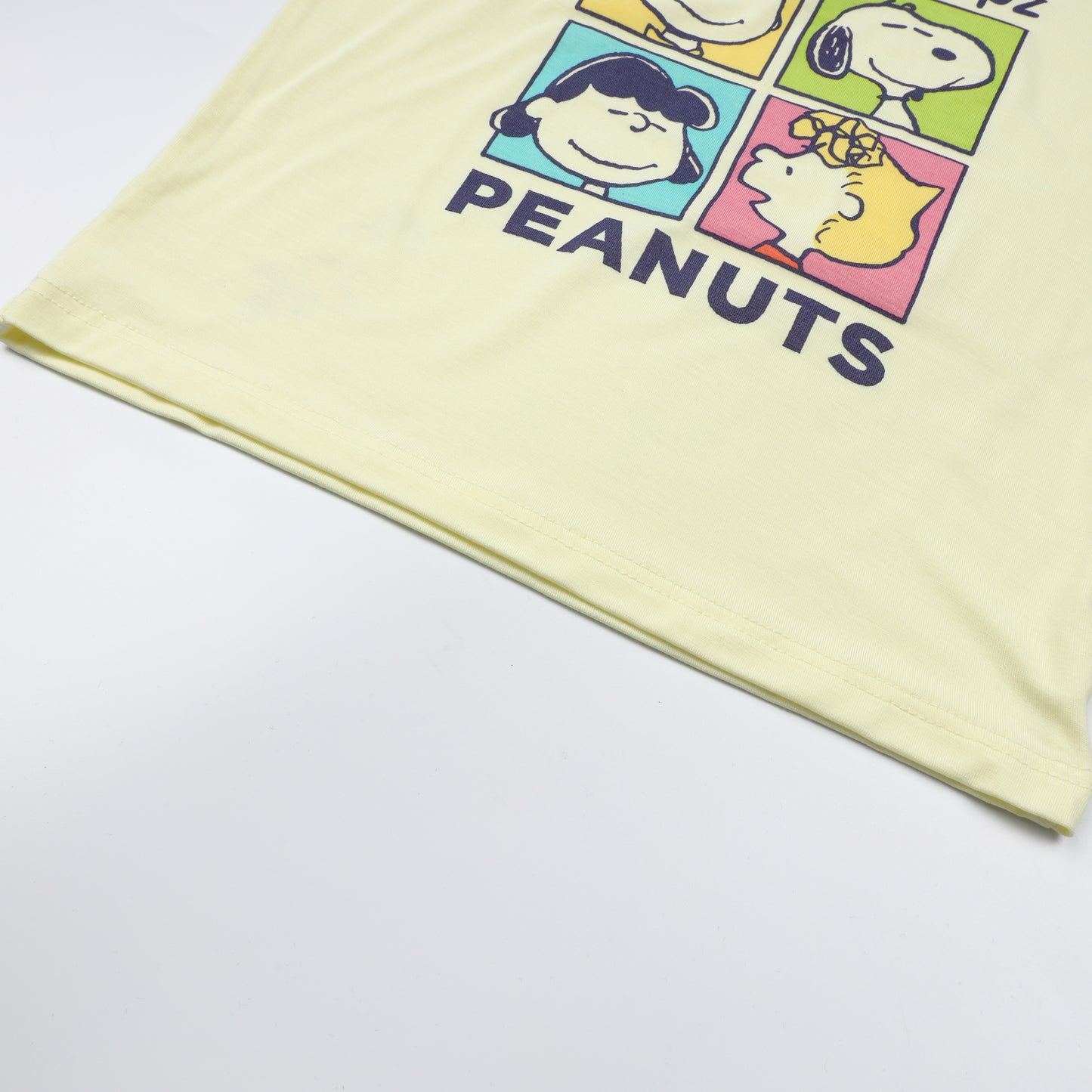 Snoopy V2 PJ Set Short Sleeve Shirt S24 Yellow + Shorts S24 Purple