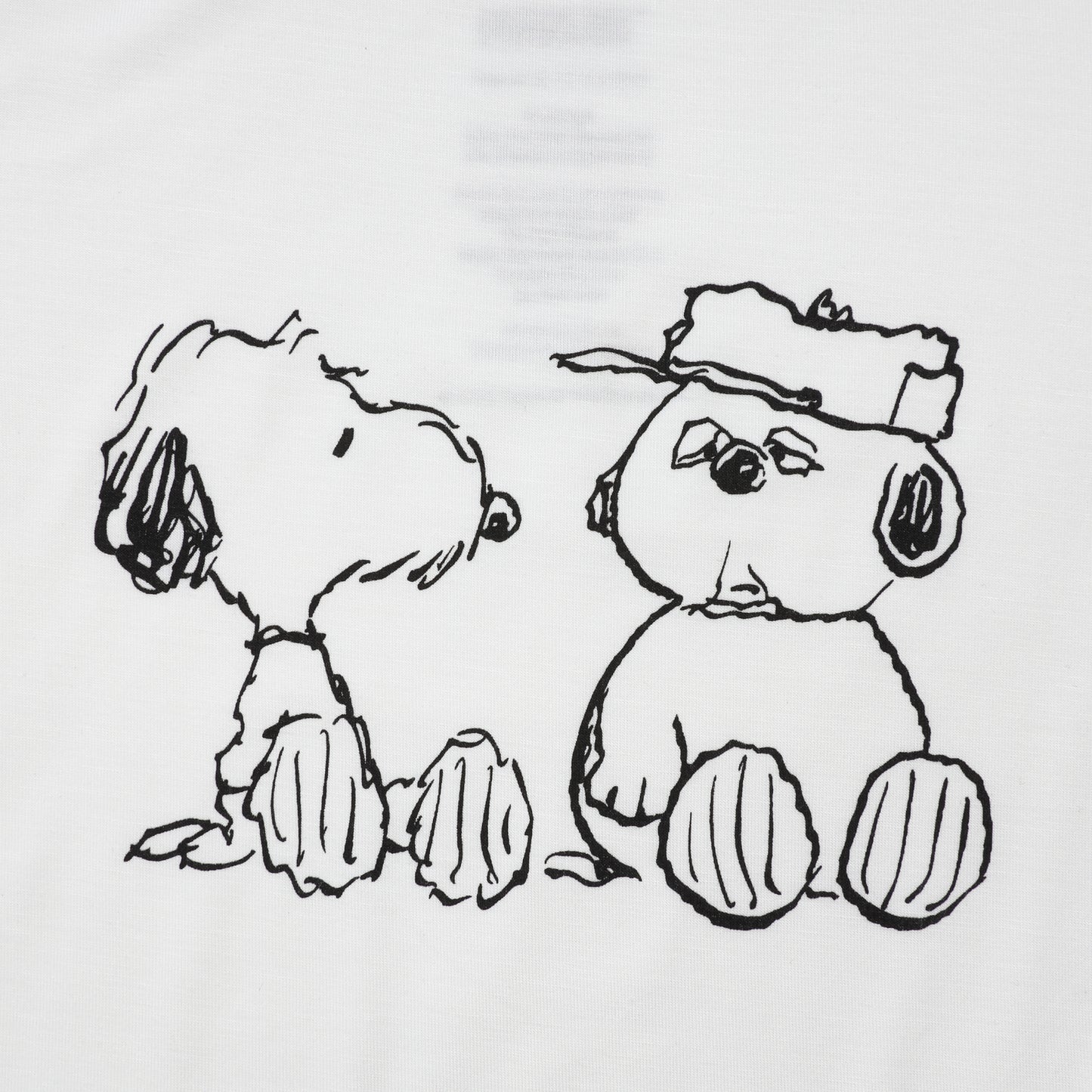 Snoopy V2 PJ Set Short Sleeve Shirt S31 White + Pants S31 White