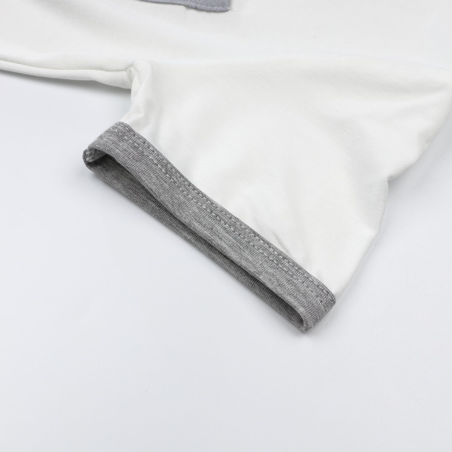 Snoopy V2 PJ Set Short Sleeve Shirt S27 White + Shorts S27 Grey