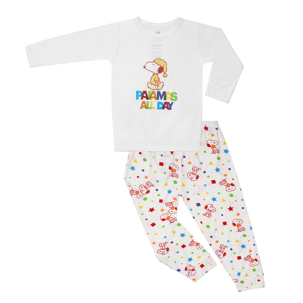 Snoopy V2 Pyjamas Set S20 White + Pants S20 White