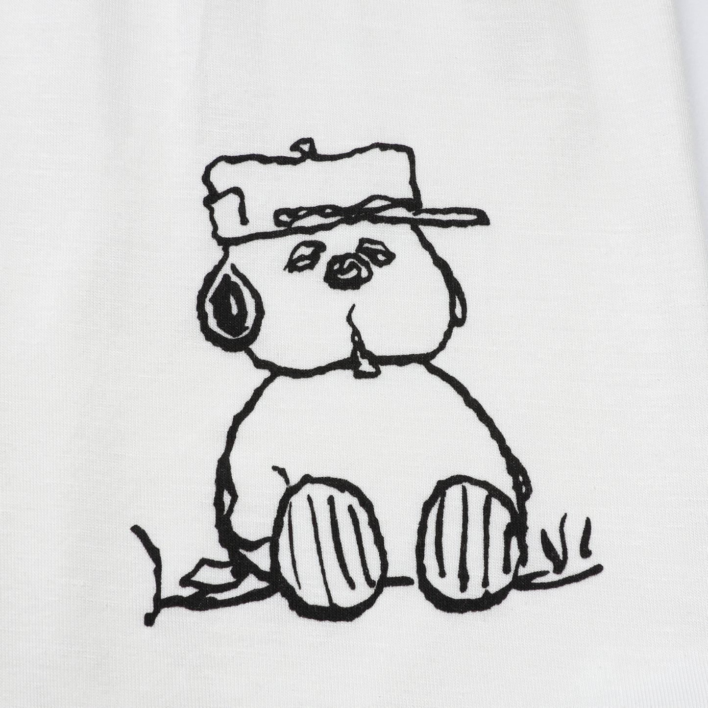 Snoopy V2 PJ Set Short Sleeve Shirt S29 White + Shorts S29 White