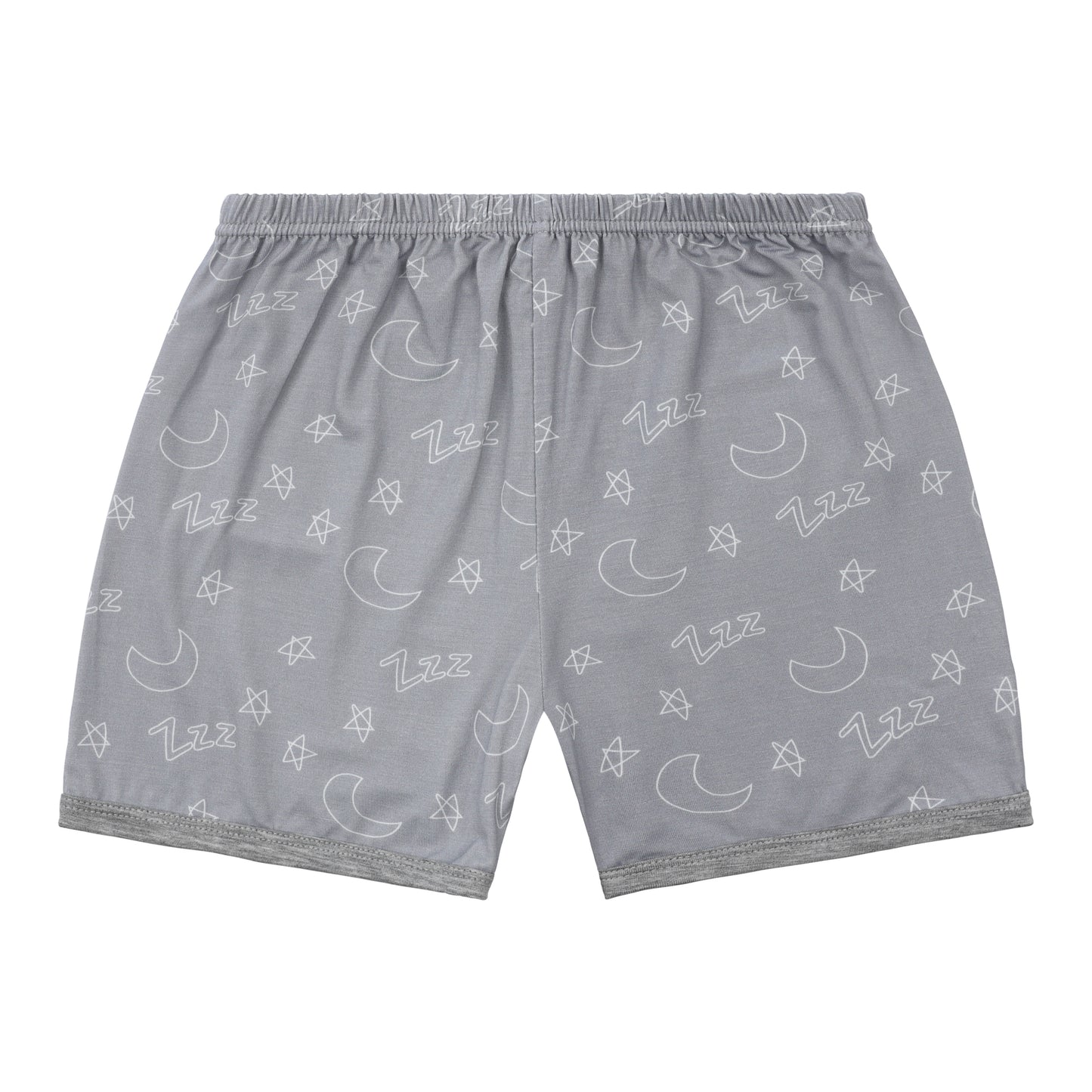 Snoopy V2 PJ Set Short Sleeve Shirt S27 White + Shorts S27 Grey