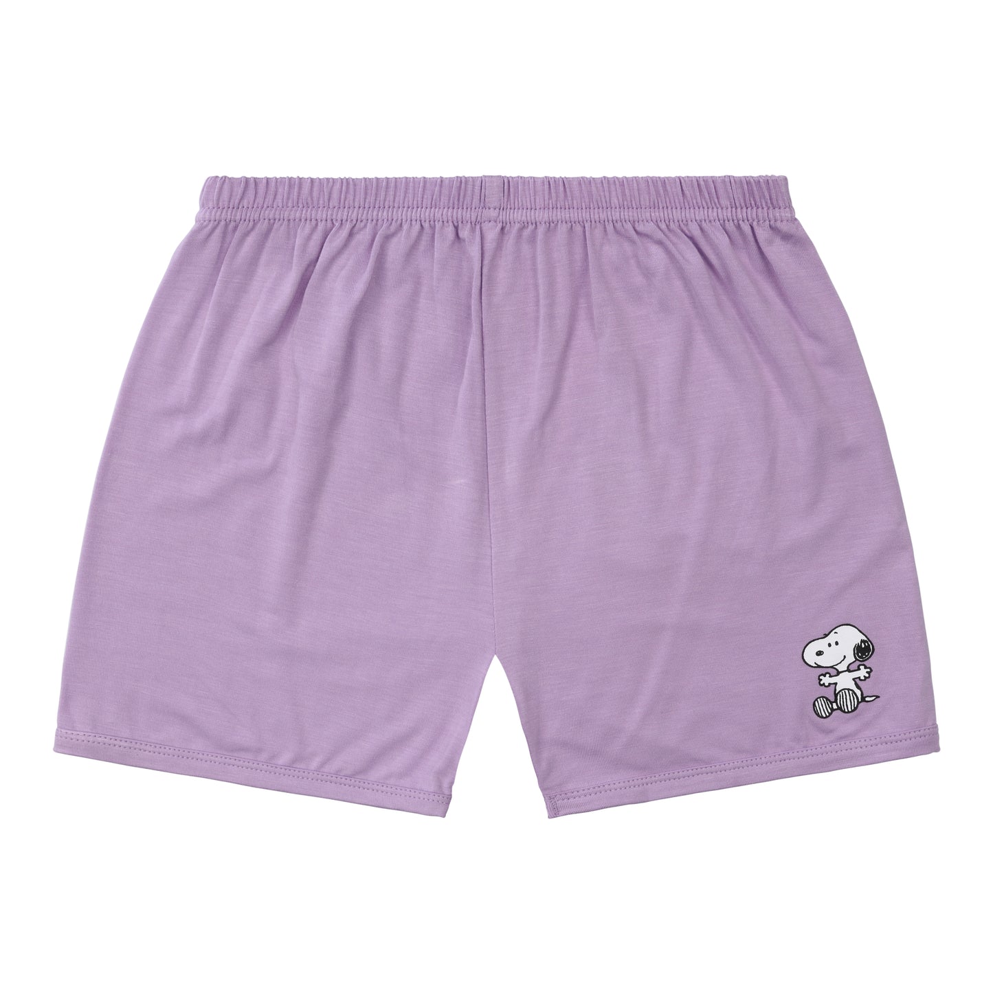Snoopy V2 PJ Set Short Sleeve Shirt S24 Yellow + Shorts S24 Purple