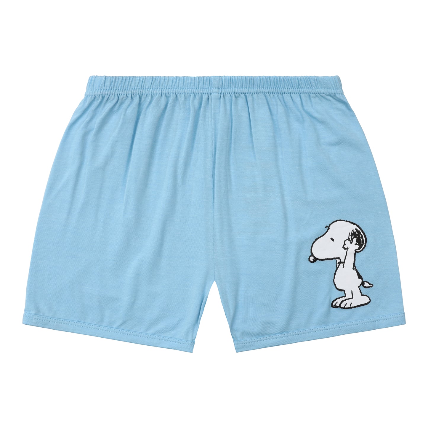 Snoopy V2 PJ Set Short Sleeve Shirt S30 Blue + Shorts S30 Blue