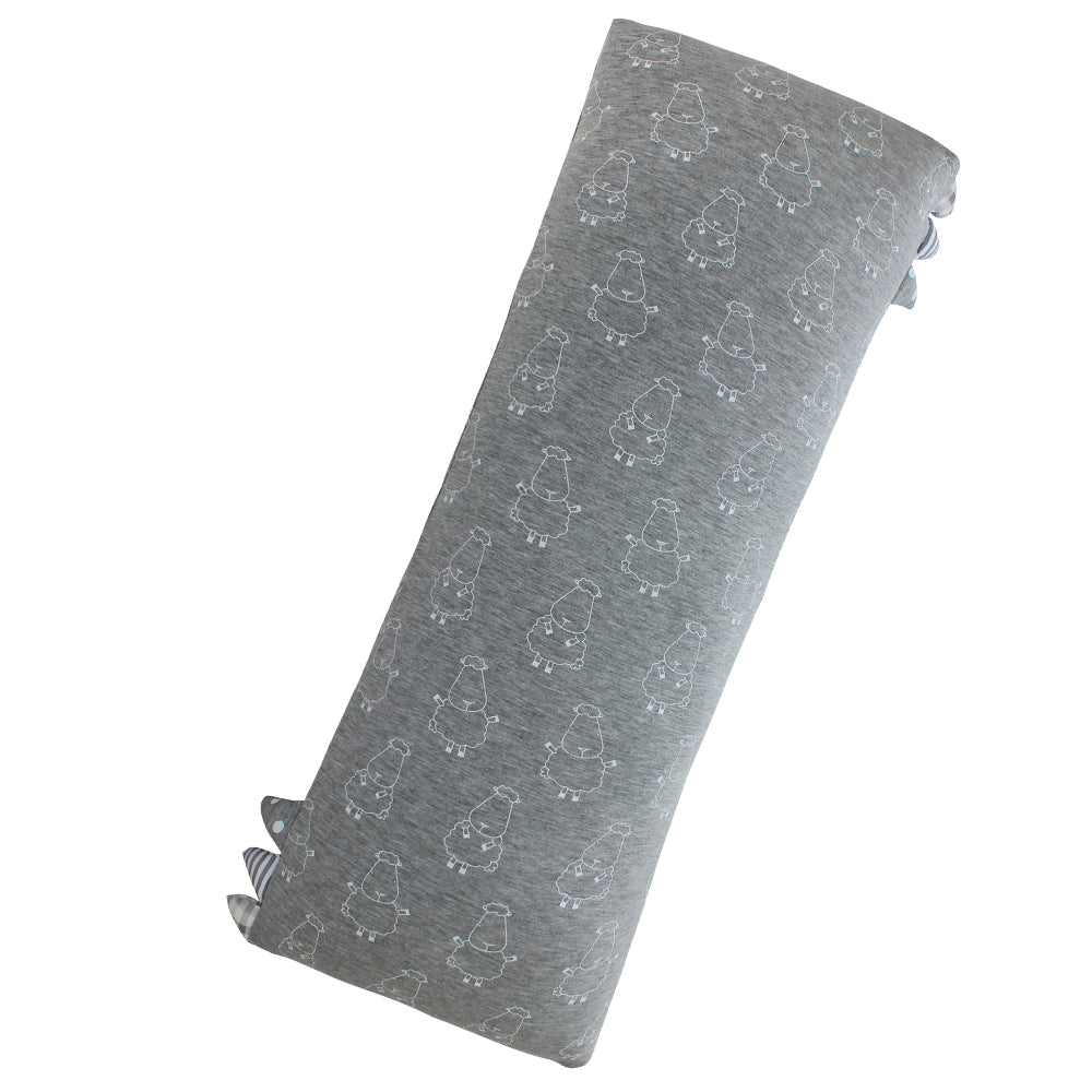 XL Bed-Time Buddy Big Sheepz Grey with Stripe, Polka Dot & Checkers tag Grey