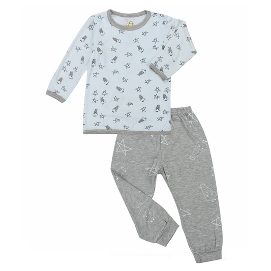 Pyjamas Set Small Star & Sheepz Blue + Big Star & Sheepz Grey