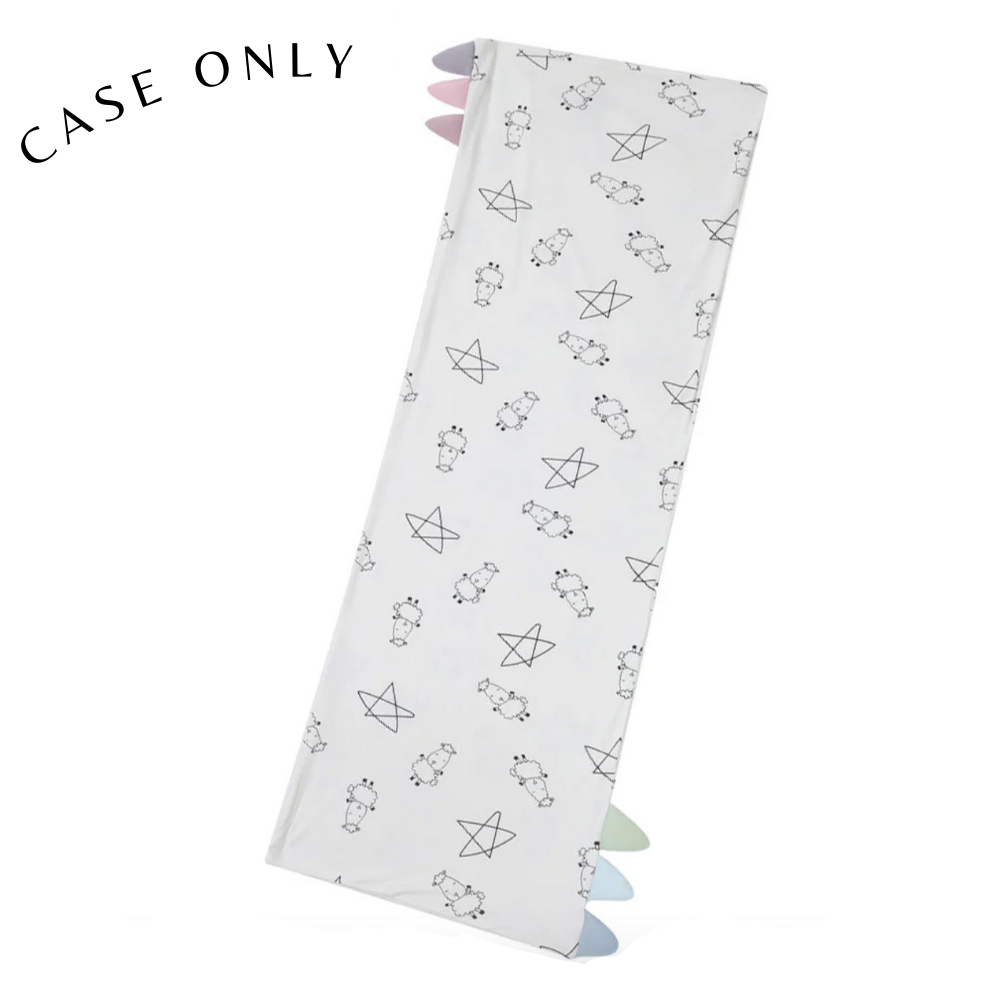 XL Bed-Time Buddy Case Cute Big Star & Sheepz White with Color tag