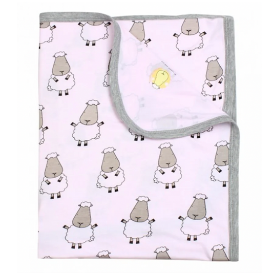 Single Layer Blanket Big Sheepz Pink - 36M